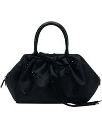 Simone Rocha - Gathered With Embroidered Details Top Handle Bag - Lyst
