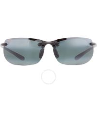Maui Jim - Banyans Universal Fit Neutral Grey Wrap Sunglasses 412n-02 70 - Lyst