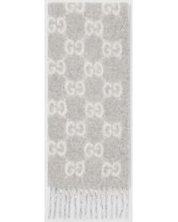 Gucci - Gg Alpaca Wool Blend Scarf - Lyst