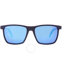 Maui Jim - One Way Blue Hawaii Rectangular Sunglasses B875-03 55 - Lyst