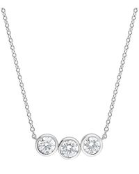 Brilliant Diamond - 14Kt 0.80 Carat Lab Grown Diamond Necklace For - Lyst