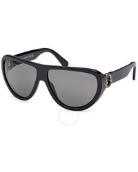 Moncler - Smoke Pilot Sunglasses Ml0246 01a 62 - Lyst