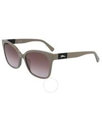 Longchamp - Red Gradient Square Sunglasses Lo657s 271 55 - Lyst