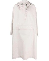 Brunello Cucinelli - Dove Hooded Long Coat, Brand Size 38 (Us - Lyst