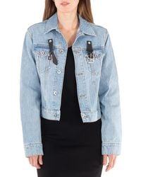 JW Anderson - Padlock Strap Trucker Denim Jacket - Lyst