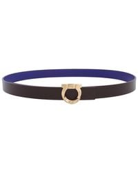 Ferragamo - Gancini Reversible Leather Belt - Lyst