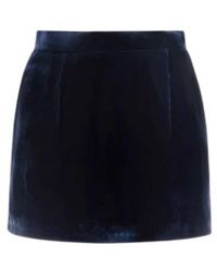 Bally - Marine Velvet Mini Skirt, Brand Size 40 Us - Lyst