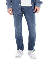 BOSS - Long Slim-Fit Denim Jeans - Lyst