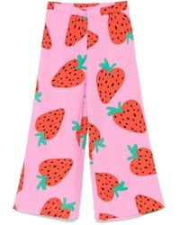 Stella McCartney - Graphic Print Wide Pants - Lyst