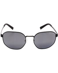 Armani Exchange Dark Grey Mirror Silver Sunglasses  6000z3 56 - Black