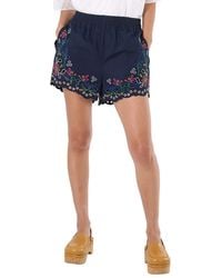 Chloé - Ladies Embroidered Mini Shorts, Brand Size 34 (Us - Lyst