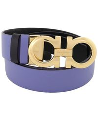 Ferragamo - Salvatore Reversible And Adjustable Gancini Belt - Lyst