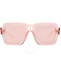 Ray-Ban - Magellan Bio Based Pink Mirror Square Sunglasses Rb4408 67286x 54 - Lyst