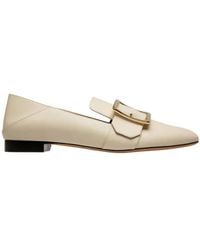 Bally - Janelle Calf Leather Slippers, Brand Size 35. Us - Lyst