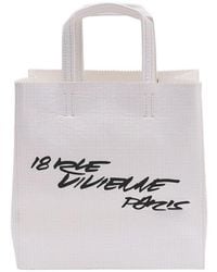 KENZO - Logo-Printed Leather Tote Bag - Lyst