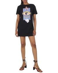 Roberto Cavalli - Ladies Cotton Evil Eye Dress, Brand Size 42 Us - Lyst