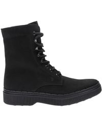 Tod's - Tods Suede Lace-Up Stivaletto Gomma Ankle Boots - Lyst