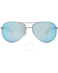 Guess - Blue Mirror Pilot Sunglasses Gu7295 06x 60 - Lyst