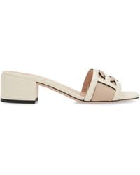 Bally - Peoni B Chain Leather Sandals, Brand Size 40 Us - Lyst