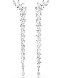 Swarovski - Mesmera Earrings, Marquise Cut, Rhodium Plated - Lyst