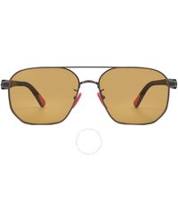 Moncler - Flaperon Amber Navigator Sunglasses Ml0242-h 08e 56 - Lyst