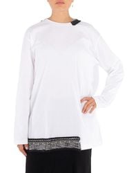 Y's Yohji Yamamoto - Knit Attached Long Sleeve Shirt, Brand Size 2 - Lyst