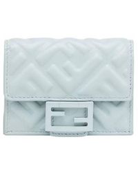 折りたたみ財布 FENDI FLOWER BOUQUET FF FABRIC MEDIUM TRI-FOLD WALLET Fendi Flower Bouquet Ff Fabric Medium Tri-Fold Wallet