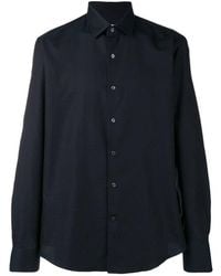 Ferragamo - Gancini Printed Shirt Navy - Lyst