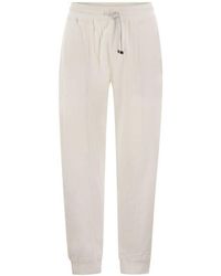 Brunello Cucinelli - Off- Tailored Jogger Pants, Size Large - Lyst