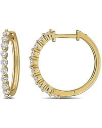 Created Forever - 5/8Ct Tw Lab-Grown Diamond Hoop Earrings - Lyst