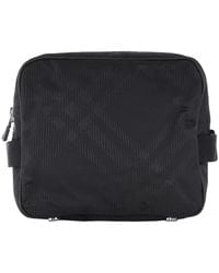 Burberry - Check Jacquard Travel Pouch - Lyst