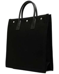 Saint Laurent - Rive Gauche Logo Tote Bag - Lyst