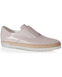 Tod's - S Espadrilles Leather Slip On Shoes Glove - Lyst
