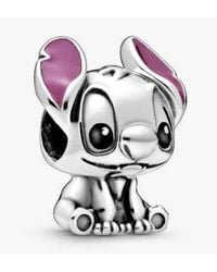 PANDORA - Sterling Silver Disney Lilo And Stitch Charm - Lyst