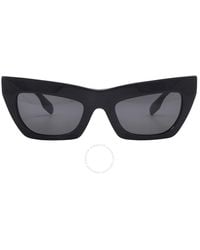 Burberry - Dark Grey Cat Eye Sunglasses Be4405 409387 51 - Lyst