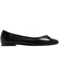 Tory Burch - Cap-Toe Bow Ballet Flats - Lyst
