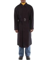 Burberry - Zam Single-Breasted Trench Coat, Brand Size 50 Us - Lyst