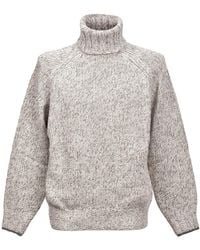 Brunello Cucinelli - Cashmere Knit Turtleneck Sweater, Brand Size 54 (Us - Lyst