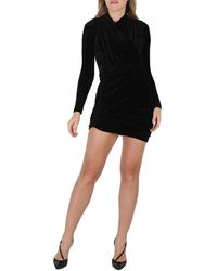 Balenciaga - Velvet Jersey Draped Mini Dress, Brand Size 34 (Us - Lyst