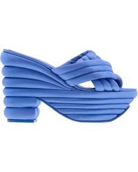 Ferragamo - Ferragamo Rey Sculptural Platform Sandals, Size 7 C - Lyst