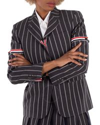 Thom Browne - Wool Backtab Striped Armband Sport Coat, Brand Size 42 (Us - Lyst