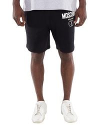 Moschino - Smiley Logo Print Cotton Shorts, Brand Size 50 Us - Lyst