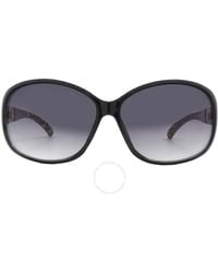 Guess Factory - Smoke Gradient Oval Sunglasses Gf04 01b 63 - Lyst