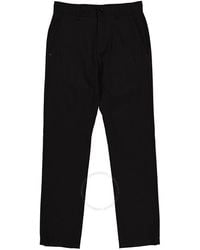 Burberry - Dark Navy Monogram Motif Technical Wool Tailored Trousers - Lyst