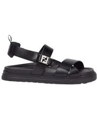 Fendi - Ff Interwoven Bands Sandals, Brand Size 7 Us - Lyst