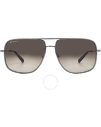 Ferragamo - Dark Grey Navigator Sunglasses Sf278s 069 60 - Lyst