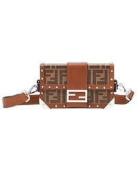 Fendi - Rigid Baguette Crossbody Bag - Lyst