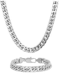 Robert Alton - Curb Link Stainless Steel Jewelry Gift Set - Lyst