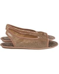 Ferragamo - Anio Mesh Slingback Sandals - Lyst