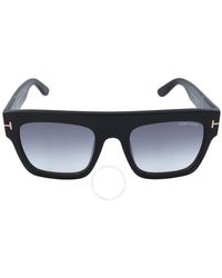 Tom Ford - Renee Smoke Gradient Browline Sunglasses Ft0847 01b 52 - Lyst